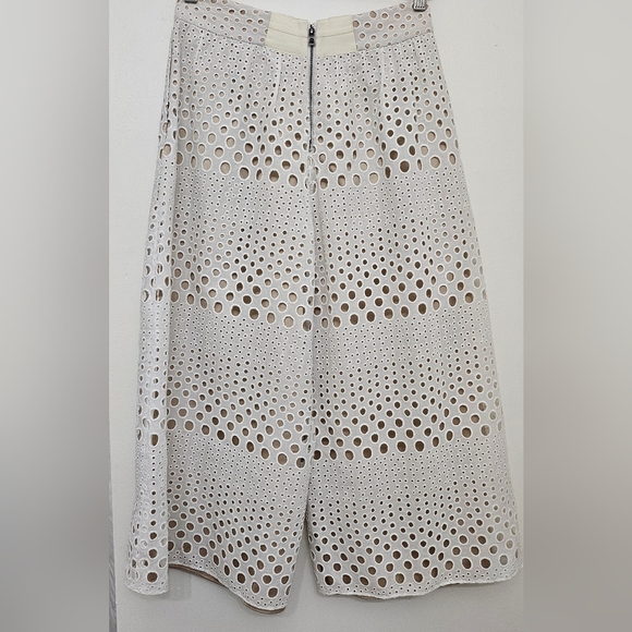 New Alice and Olivia Women's Wide Leg Pants in White Size - Picture 3 of 12